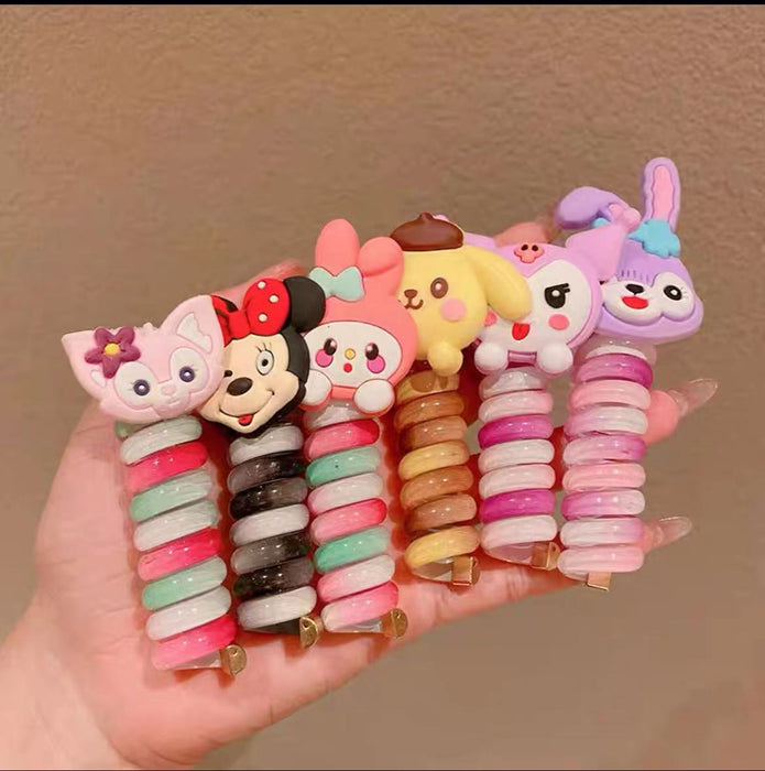 Wholesale Cute Cartoon Polyurethane Phone Cord Children's Hair Tie JDC-HS-Yiyan002