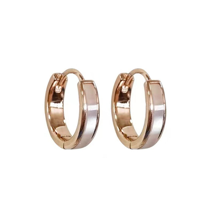 Wholesale Simple plain ring ear buckle for women ear ring