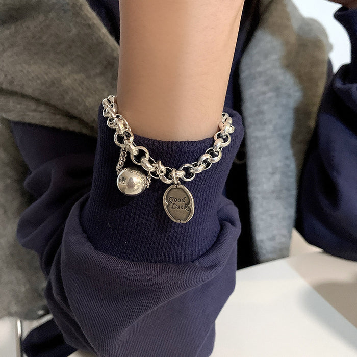 Wholesale  goodluck tag bracelet  ball hip hop cold style fashion bracelet