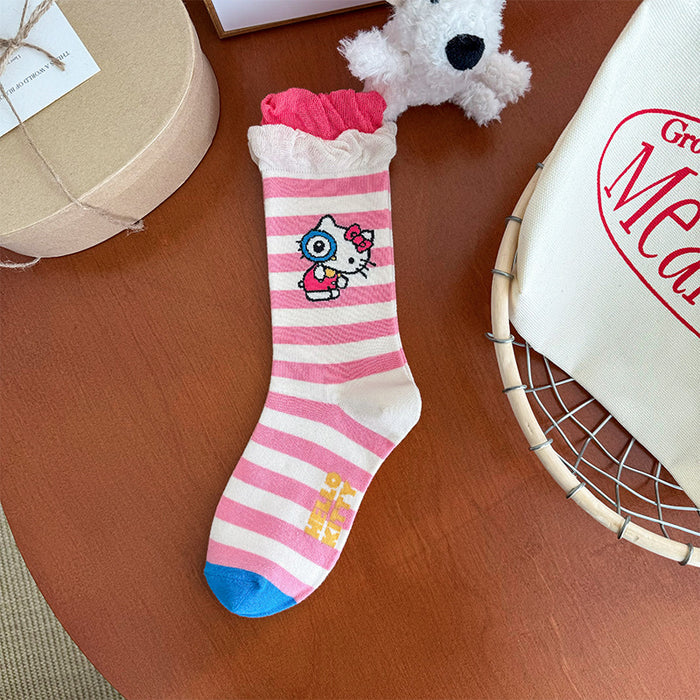 Wholesale Cute socks for women,  mid-calf socks,  cotton socks,  spring and autumn style,  personalized long socks