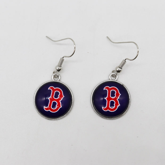 Wholesale Baseball Team Football Team Earrings Pendant Moonlight Gemstone Pendant Sports Earrings