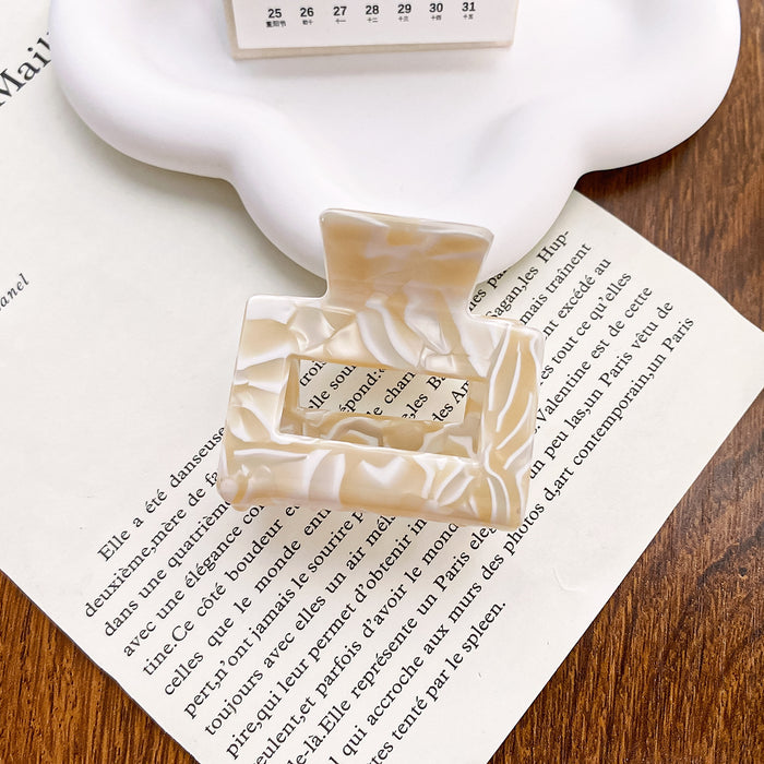 Wholesale Handmade Acetate Medium Hair Claw Square Design for Women Everyday Styling
