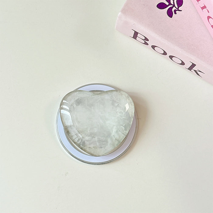 Wholesale Glass Heart-Shaped Phone Airbag Stand