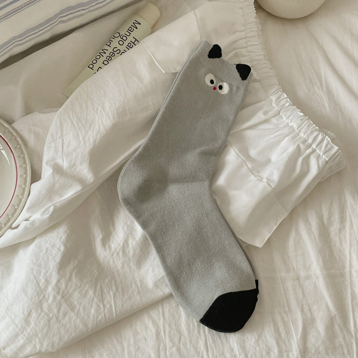 Wholesale Socks with vertical stripes, mid tube socks, cute socks