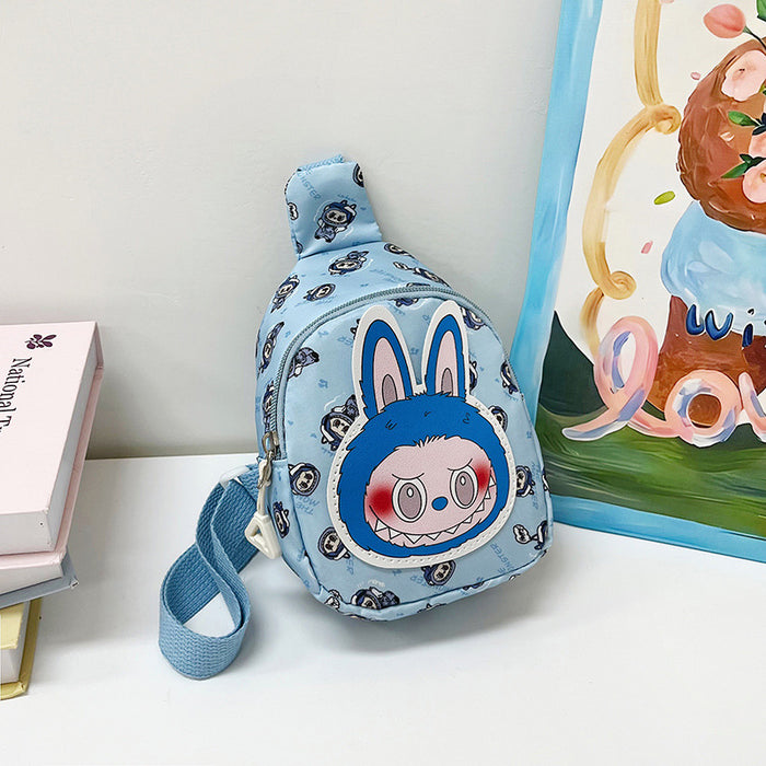 Wholesale Children' s cute cartoon chest bag crossbody bag casual backpack travel small breast bag
