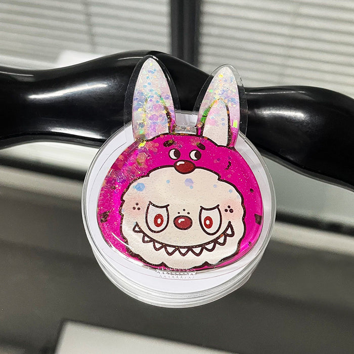 Wholesale Creative Flowing Sand Soft Pack Cartoon Phone Stand