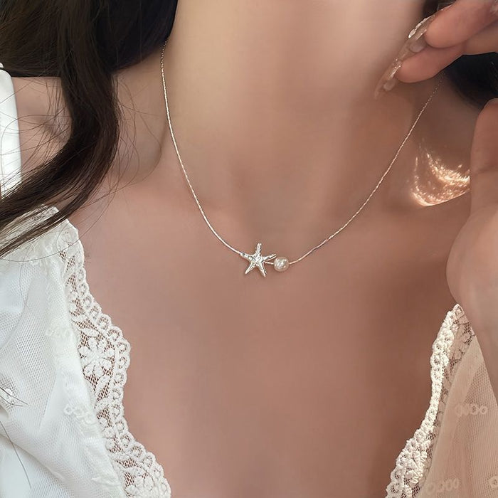 Wholesale Necklace Female Niche Clavicle Chain  Star Accessories