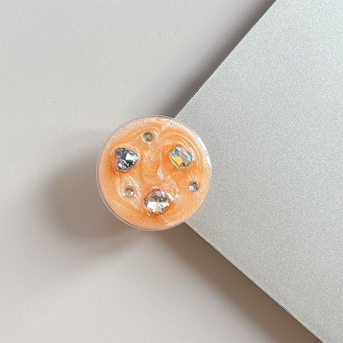 Wholesale Rhinestone Gemstone Phone Holder with Magnetic Suction Ring