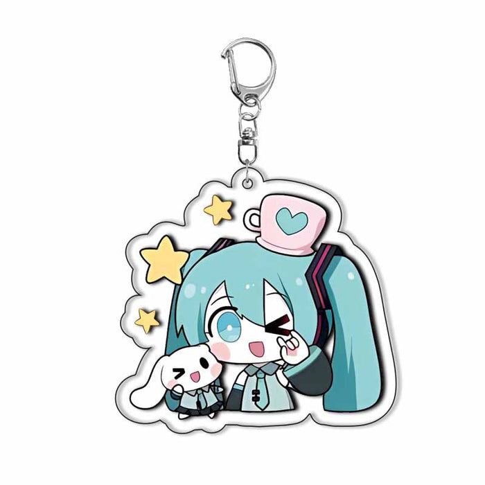 Wholesale cartoon characters acrylic keychain