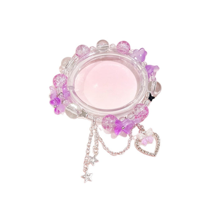 Wholesale Sweet Blossom Heart Bracelet Women Fashion Accessory Gift