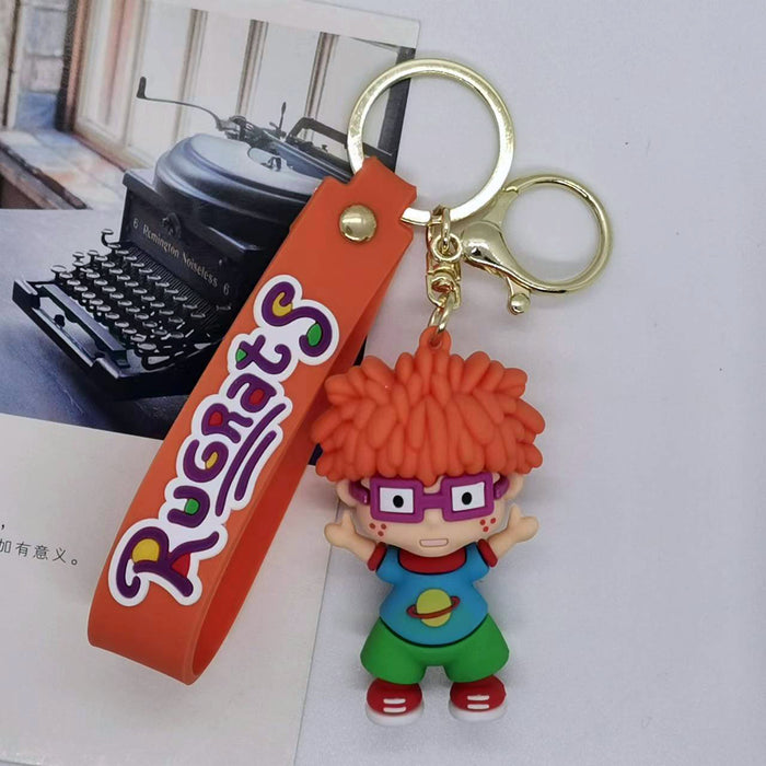 Wholesale cartoon naughty soldier modern primitive man key chain pendant bag car key chain