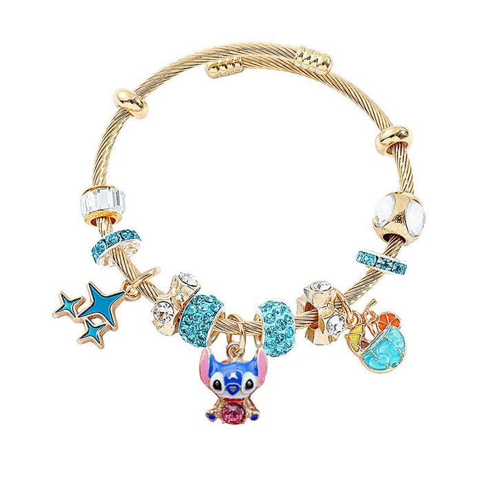 Wholesale Stainless Steel Beaded Bangle Bracelet Jewelry Accessory Boutique Resale Gift MOQ≥2