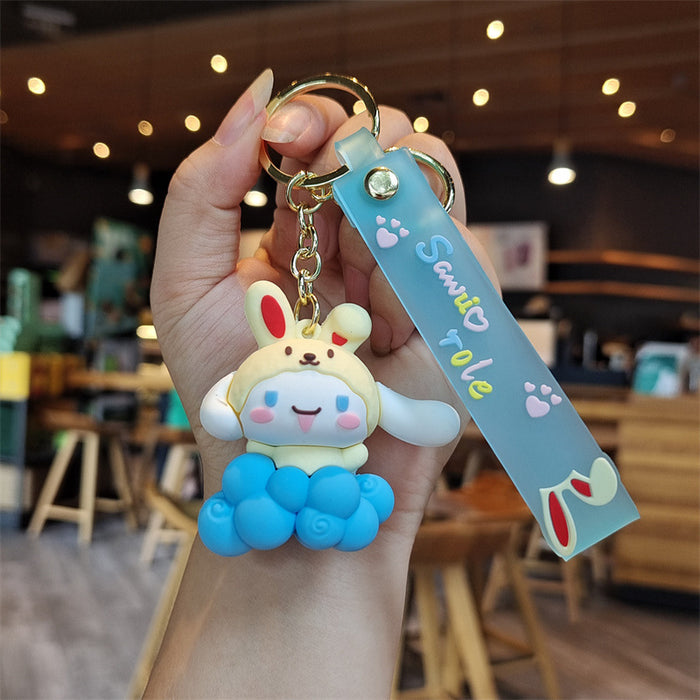 Wholesale Silicone Cartoon Doll Keychain JDC-KC-MingT088