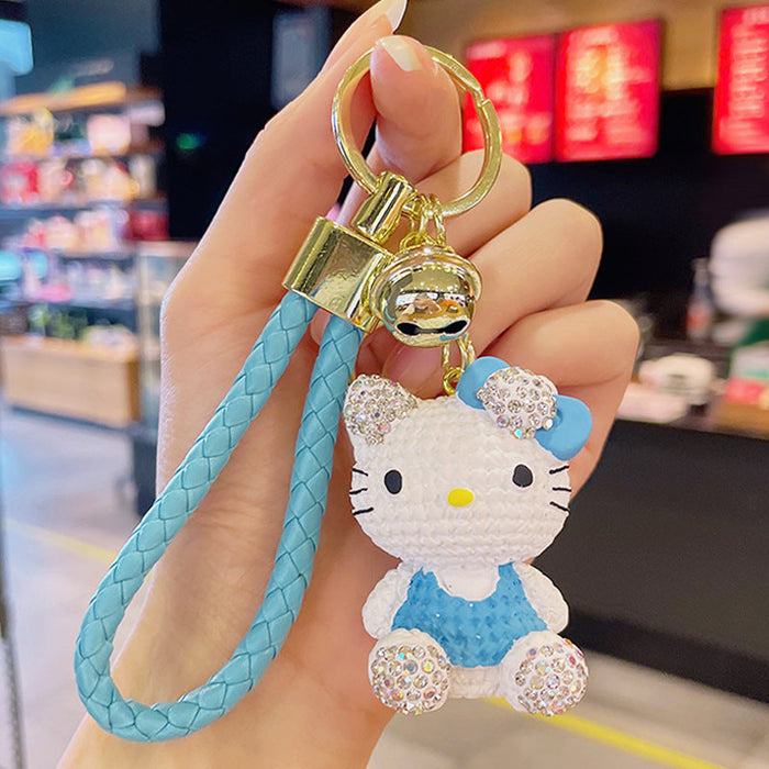 Wholesale Diamond Resin Doll Cartoon Keychain JDC-KC-YD102