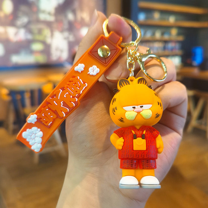 Wholesale Cartoon Silicone Doll Keychain JDC-KC-Tingm202