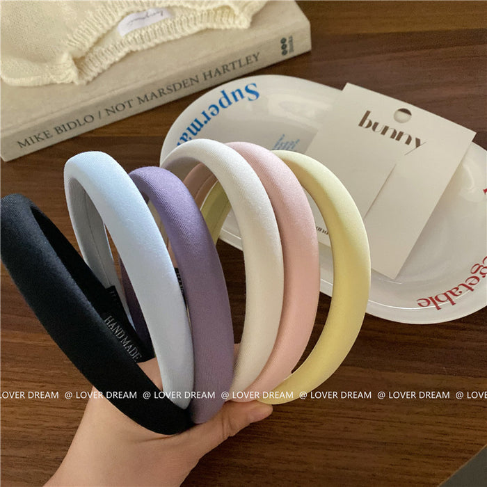 Wholesale Texture fabric sponge headband cute headband versatile hair accessory