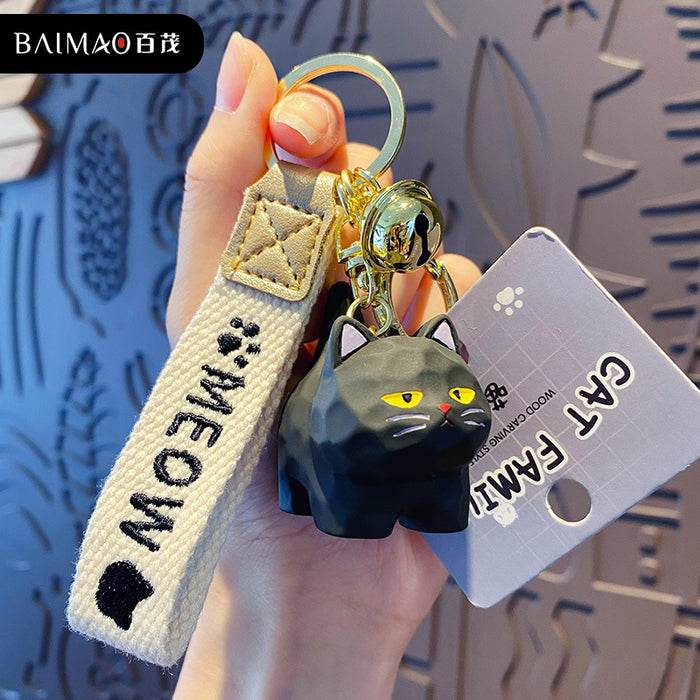 Wholesale Resin standing posture keychain, cute and creative, exquisite keychain bag decoration