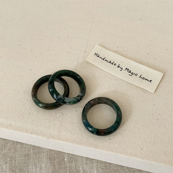 Wholesale Natural stone ring, niche personality, simple and versatile temperament, ring ring, ring