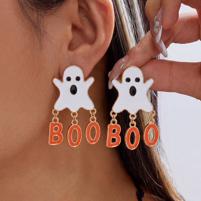 Wholesale Ghost Tassel Earrings Alloy Party Jewelry Accessory