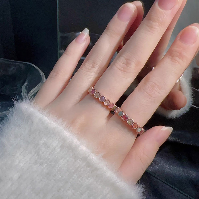 Wholesale Retro ring, fashionable, versatile, high-end, niche, open mouth ring