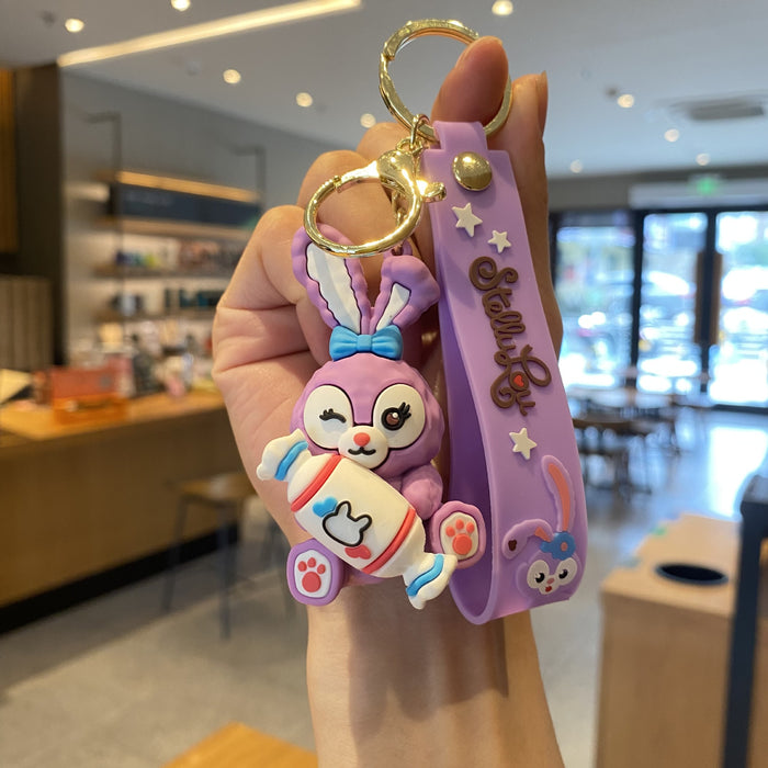 Wholesale Silicone Cartoon Doll Keychain JDC-KC-MingT213