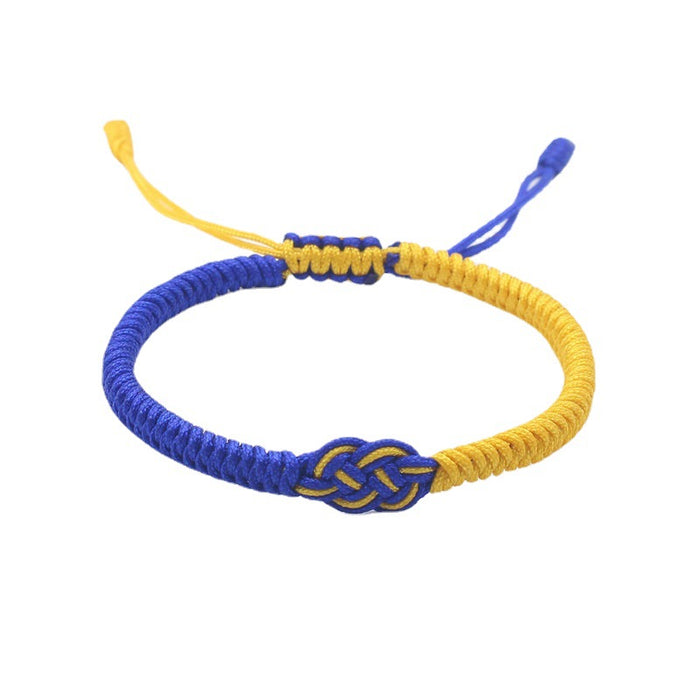 Wholesale color matching bracelet hand-woven concentric knot bracelet double money knot hand rope