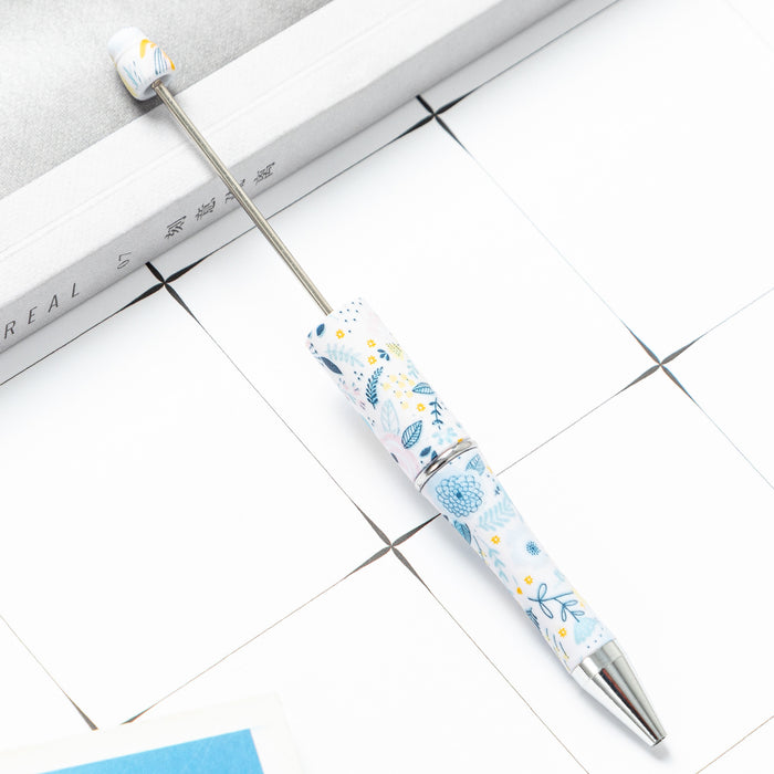 Wholesale DIY Beadable Pens Cow Print Leopard Print Christmas Plastic Pen DIY for Beaded JDC-PN-HuaH006