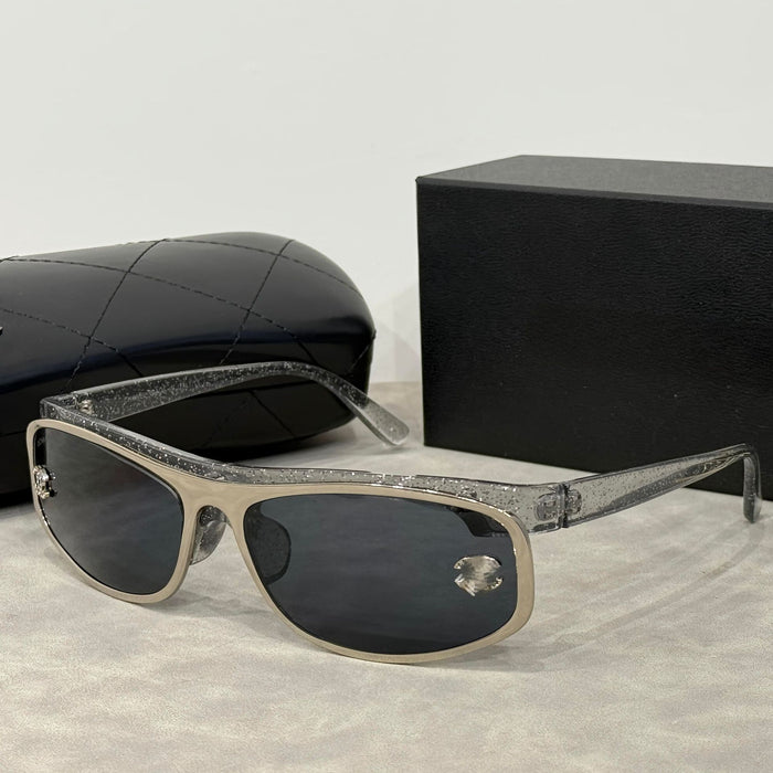 Wholesale Sunglasses with diamond inlay, curved mirror, fashionable women's sunglasses