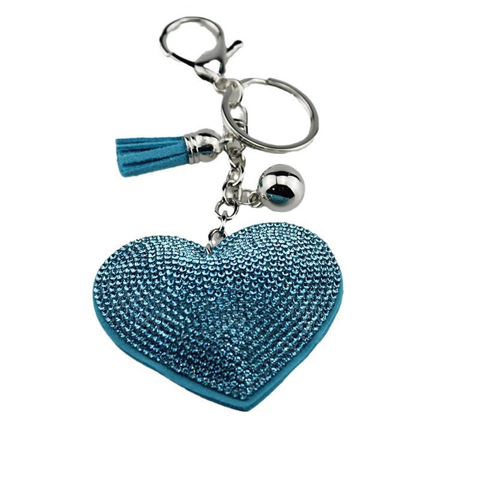 Wholesale Heart Shaped Rhinestone Keychain Fashion Accessory For Gift Boutique Resale