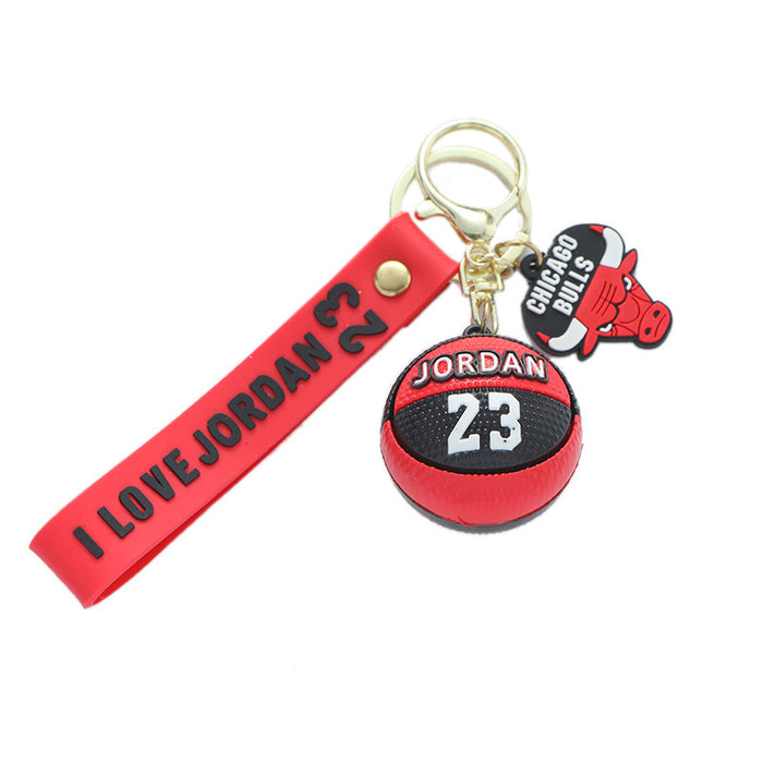 Wholesale Sports Basketball PVC Keychain JDC-KC-ShiX003