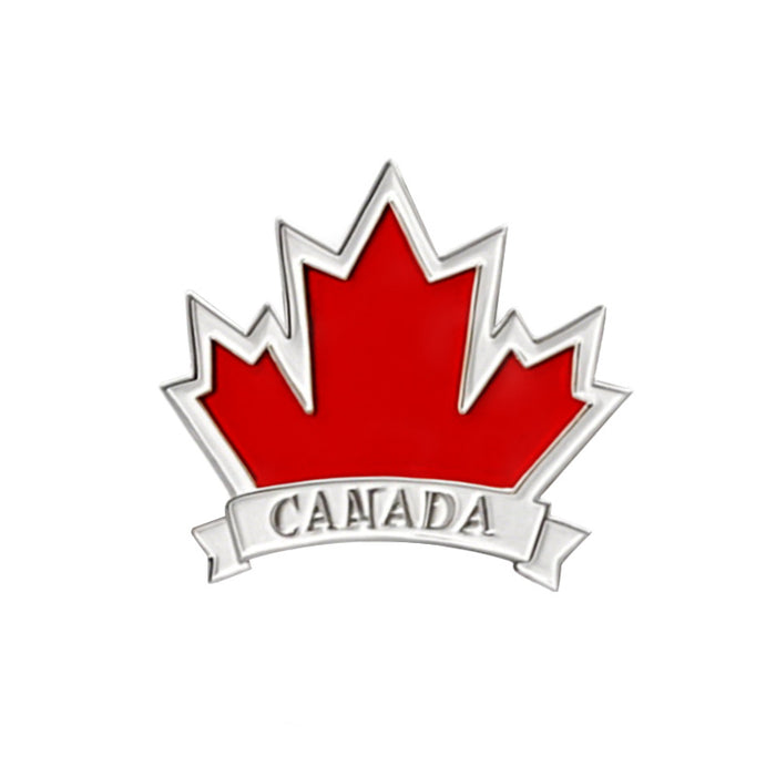 Wholesale Red Maple Butterfly Buckle Brooch Drip Oil Alloy Badge Badge Chest Flower Clothing Accessories