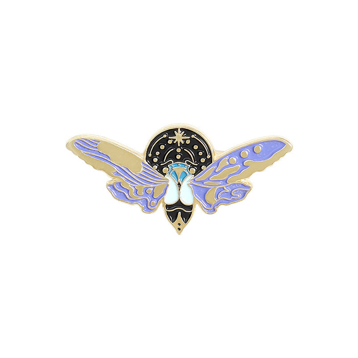 Wholesale Luminous Brooch Personalized Design Butterfly Moon Shape JDC-BC-BL020