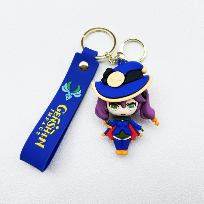 Wholesale Cartoon Doll Silicone Keychains (F) JDC-KC-Chucheng006