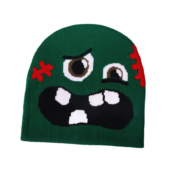 Wholesale Acrylic Funny Personality Expression Pattern Knitted Hat JDC-FH-JunL001