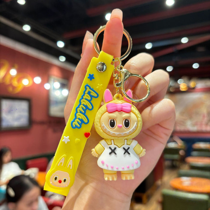 Wholesale Cartoon cute cross-dressing funny doll bag keychain gift pendant