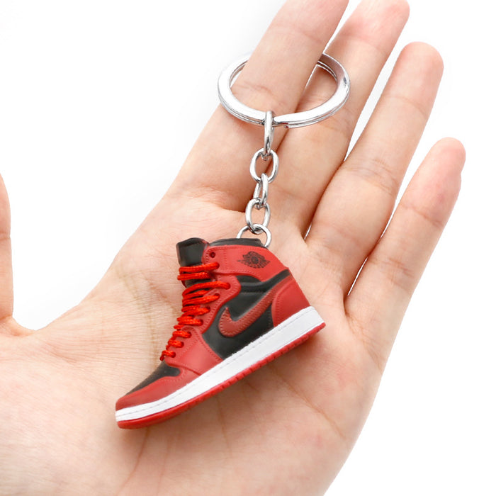 Wholesale PVC Mini Basketball Shoe Keychain JDC-KC-QLPing008