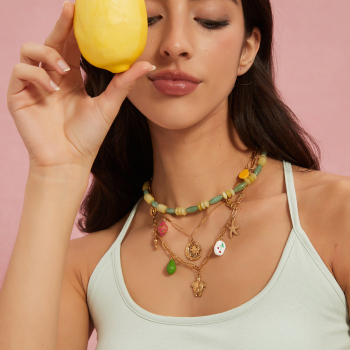 Wholesale Stainless steel necklace with pendant, personalized casual accessories wholesale