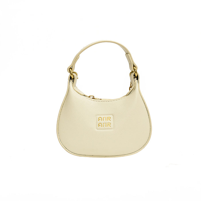 Wholesale Children's bag new minimalist letter baby handbag retro girl mini armpit bag chain bar crossbody bag