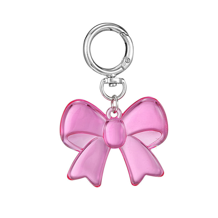 Wholesale Candy-colored acrylic bow keychain