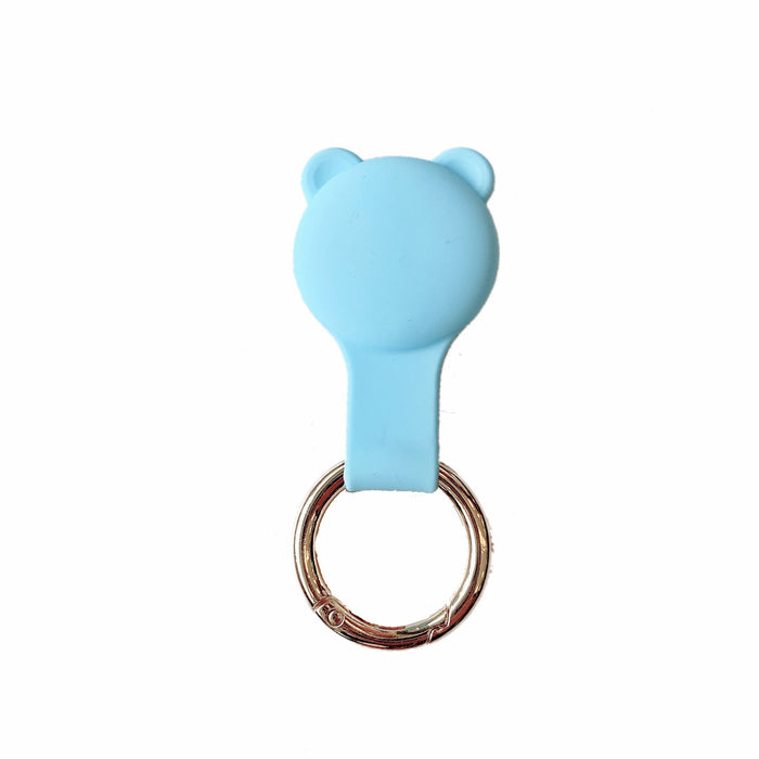 Wholesale PVC Tracking Anti-lost Artifact Soft Bear Ears Protective Cover Keychain JDC-KC-BLT001