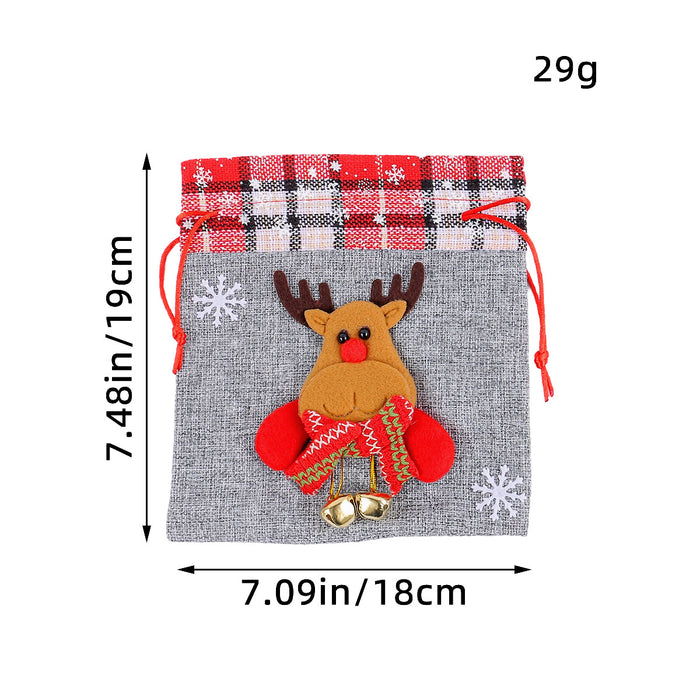 Wholesale Bell Tote Bag Three-Dimensional Doll Candy Bag Christmas Gift Bundle Pocket Christmas Gift Apple Bag