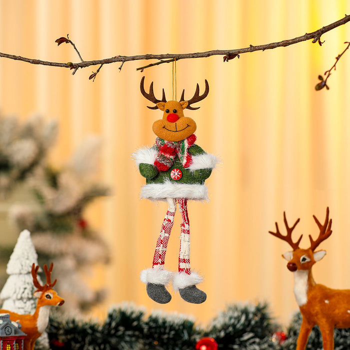 Wholesale Long-Legged Christmas Pendant Doll Christmas Small Gift Christmas Tree Pendant Decoration
