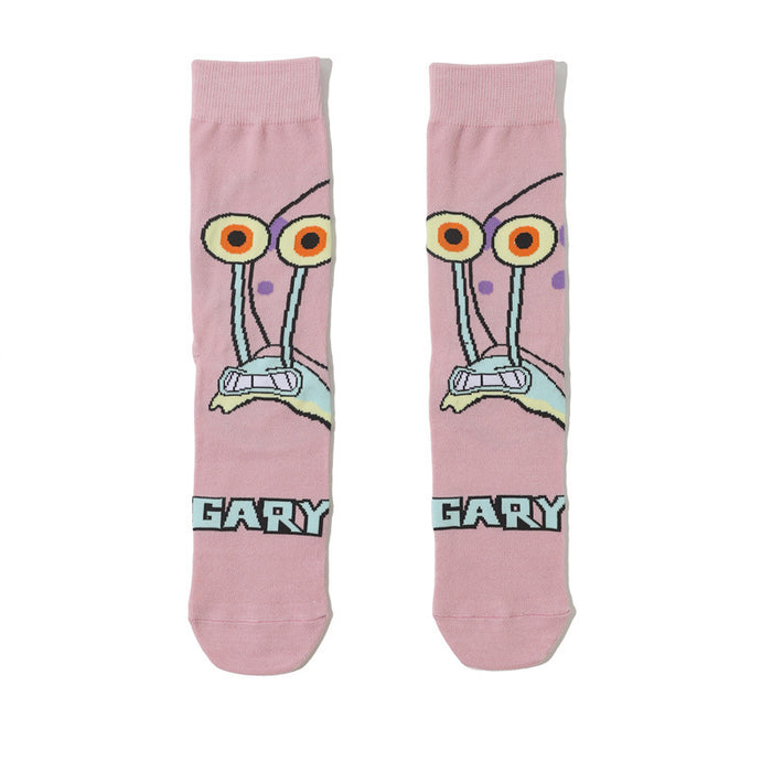 Wholesale cartoon tide socks female male socks sponge socks long cotton socks