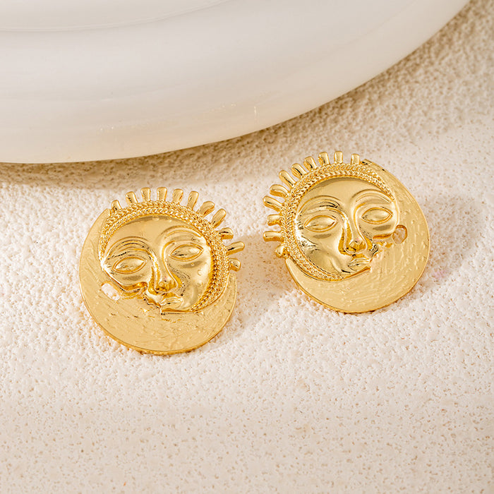 Wholesale Sunflower Starfish Summer Ocean Style Earrings