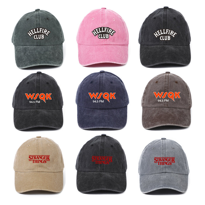 Wholesale Soap opera merchandise: Washable baseball caps for outdoor leisure and sports