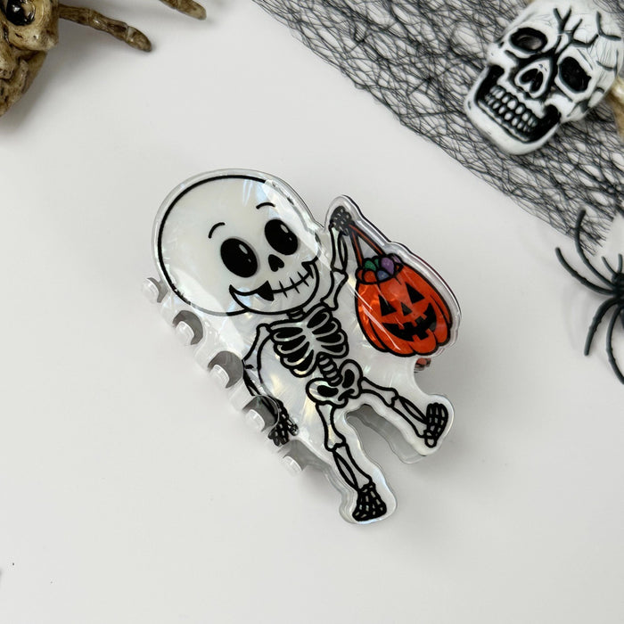 Wholesale  Catnip Funny Pumpkin Head Black Cat Hair Clip Back of Head Coiled Hair Bat Tail Clip Hair Accessories