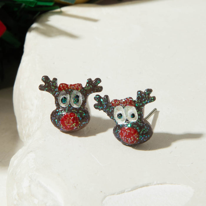Wholesale Simple and unique acrylic Christmas earrings