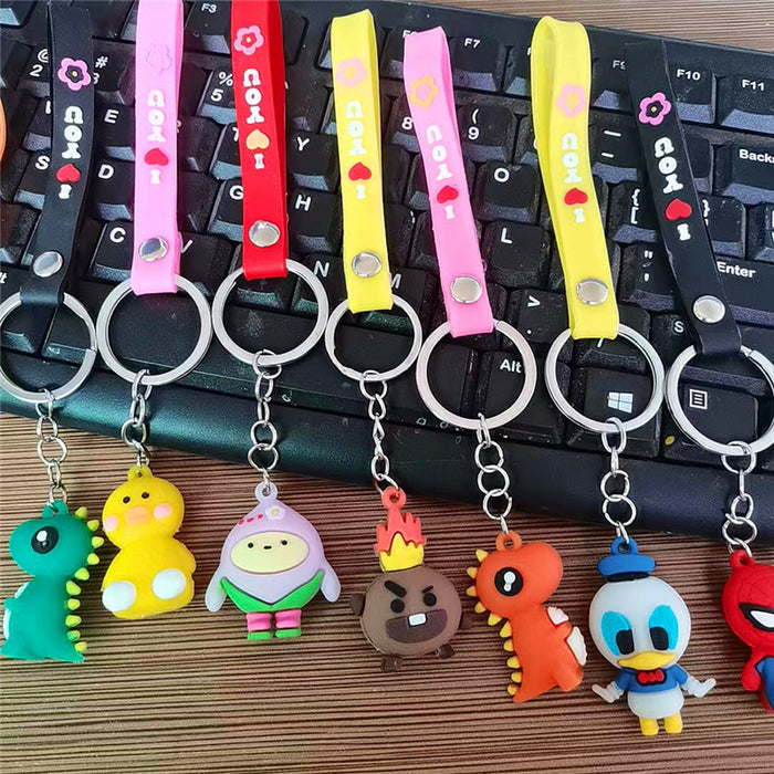 Wholesale Cute  cartoon keychain  small gift silicone pendant