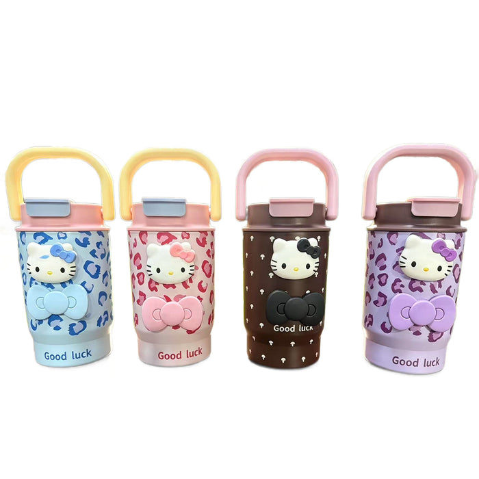 Wholesale 316 Stainless Steel Insulated Coffee Cup With Handle Leopard Print Portable For Everyday Gift