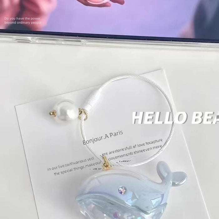 Wholesale whale pendant keychain